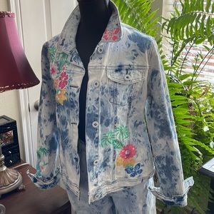 DG2 embellished moto jeans and jacket. So fun for cruises, shopping days, etc!